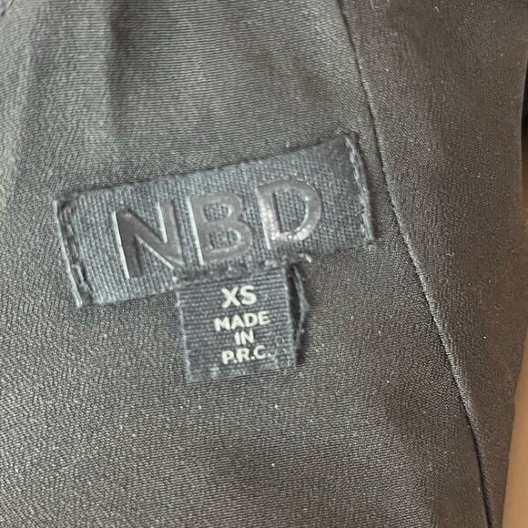 NBD x Revolve Comeback Floral Print Red Black Open Back A-Line Mini Dress - Picture 9 of 12